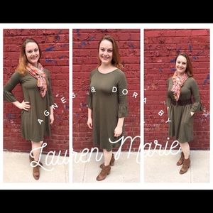 Agnes and Dora Olive Walker Dress XS